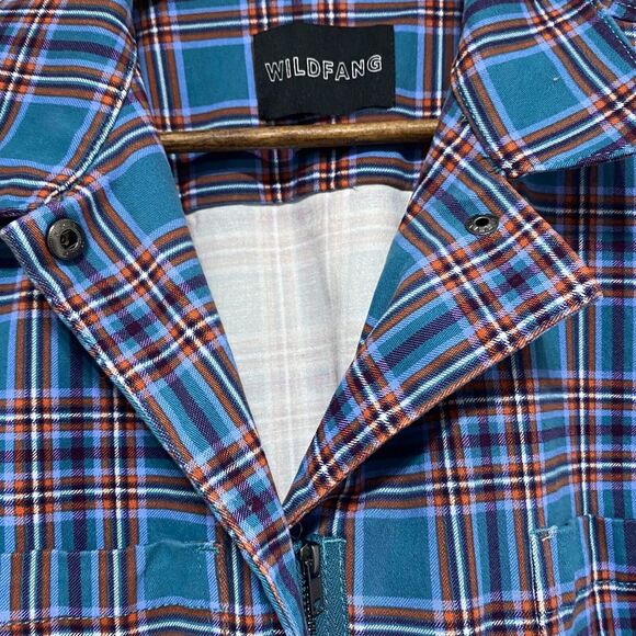 Wildfang Blue and Red Plaid Jumpsuit MEDIUM - Picture 4 of 15